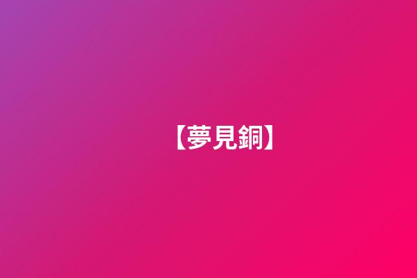 【夢見銅】