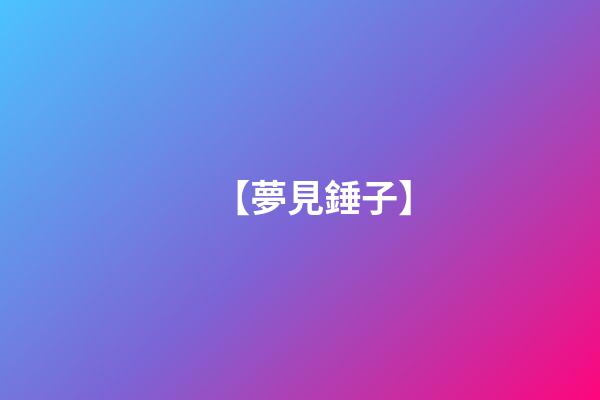【夢見錘子】