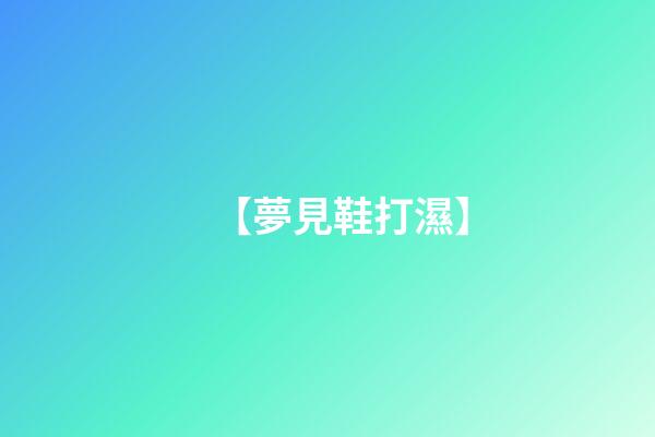【夢見鞋打濕】