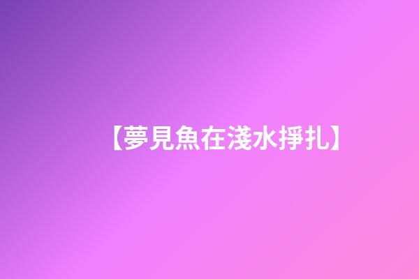 【夢見魚在淺水掙扎】