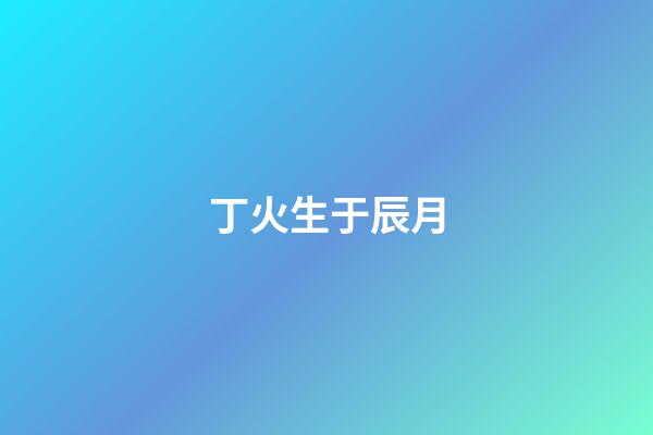 丁火生于辰月