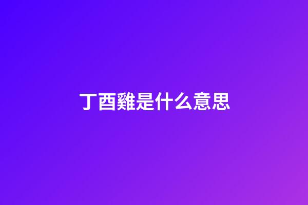 丁酉雞是什么意思