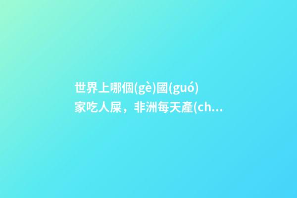世界上哪個(gè)國(guó)家吃人屎，非洲每天產(chǎn)糞量巨大-第1張-觀點(diǎn)-玄機(jī)派