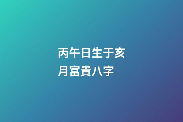 丙午日生于亥月富貴八字(生肖鼠：你一生的事業、財運如何呢？)-第1張-觀點-玄機派