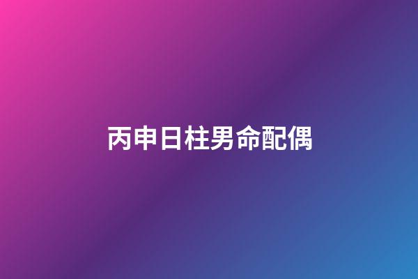 丙申日柱男命配偶(2019年可以結婚的男生肖人)-第1張-觀點-玄機派
