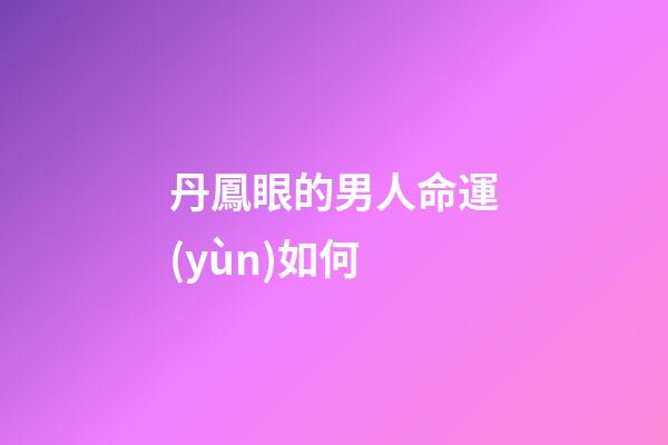 丹鳳眼的男人命運(yùn)如何(吊眼梢的性格特剖析)-第1張-觀點(diǎn)-玄機(jī)派