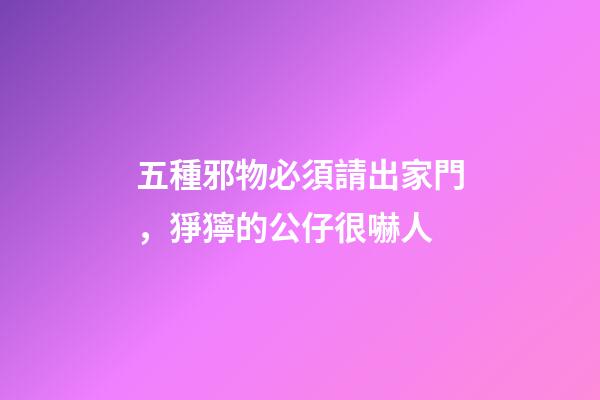 五種邪物必須請出家門，猙獰的公仔很嚇人
