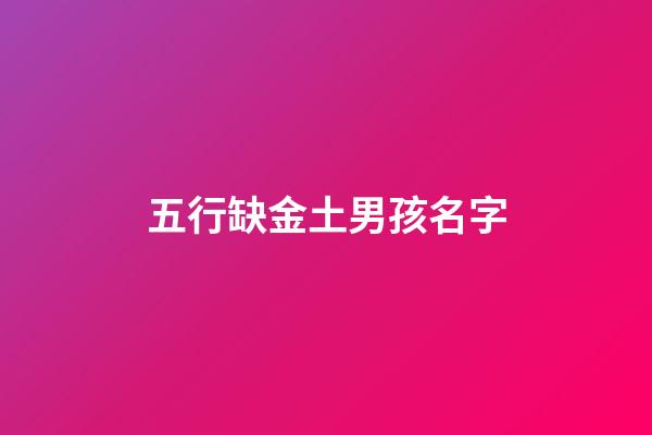 五行缺金土男孩名字(五行缺金缺土男孩子)-第1張-男孩起名-玄機派