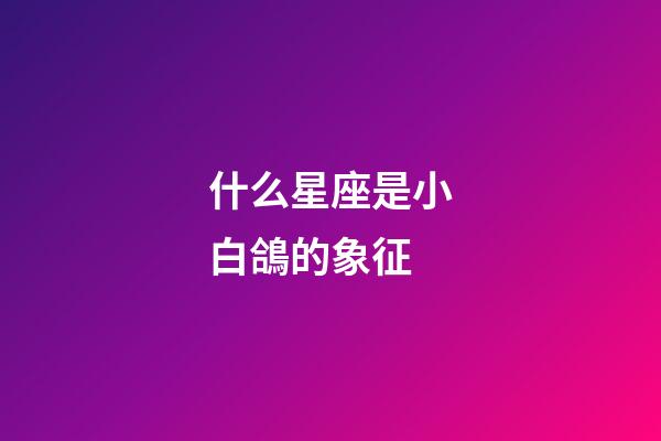 什么星座是小白鴿的象征-第1張-星座運勢-玄機派
