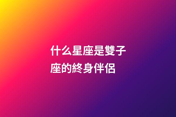 什么星座是雙子座的終身伴侶-第1張-星座運勢-玄機派