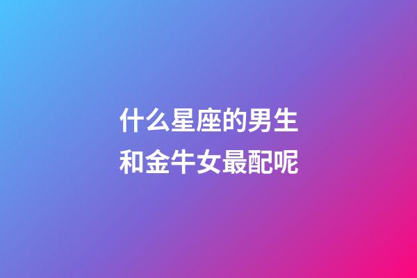 什么星座的男生和金牛女最配呢-第1張-星座運(yùn)勢-玄機(jī)派