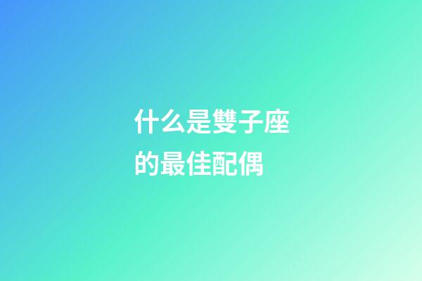 什么是雙子座的最佳配偶-第1張-星座運勢-玄機派