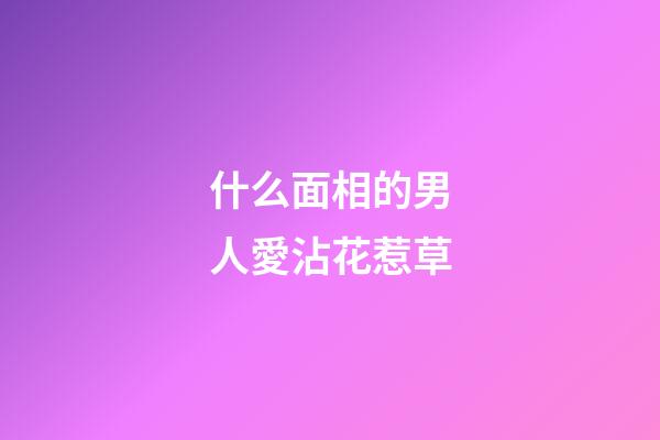 什么面相的男人愛沾花惹草