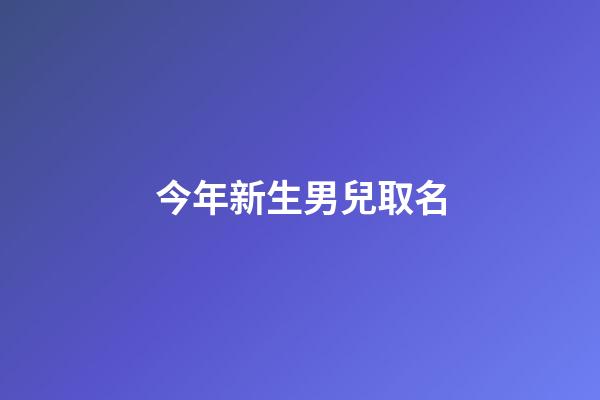 今年新生男兒取名(今年男嬰取什么名好)-第1張-男孩起名-玄機派
