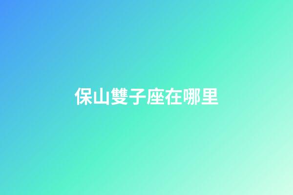 保山雙子座在哪里-第1張-星座運勢-玄機派