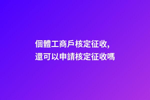 個體工商戶核定征收,還可以申請核定征收嗎-第1張-觀點-玄機派