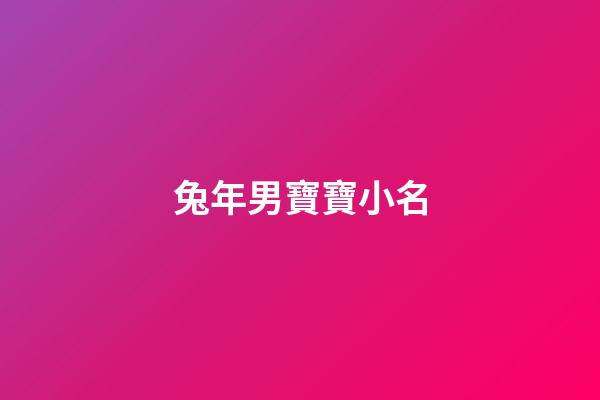 兔年男寶寶小名(兔年男孩小名叫什么好聽)-第1張-男孩起名-玄機派