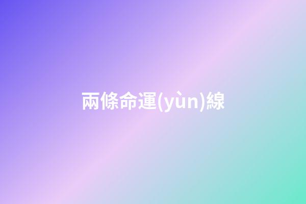 兩條命運(yùn)線