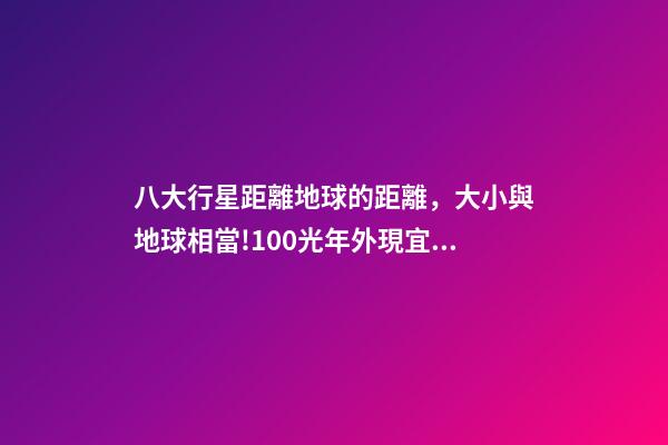 八大行星距離地球的距離，大小與地球相當!100光年外現宜居行星或有液態水-第1張-觀點-玄機派