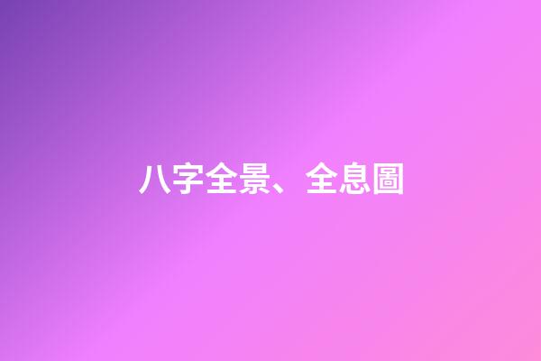 八字全景、全息圖