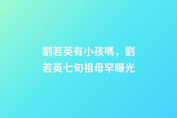 劉若英有小孩嗎，劉若英七旬祖母罕曝光-第1張-觀點-玄機派