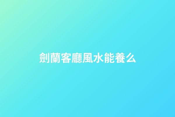 劍蘭客廳風水能養么