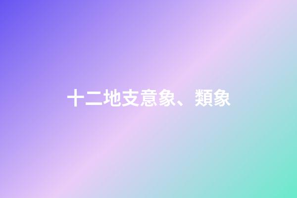 十二地支意象、類象