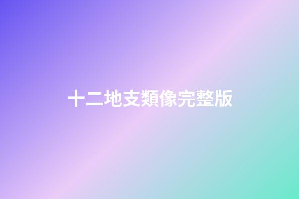 十二地支類像完整版