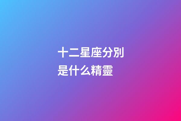 十二星座分別是什么精靈-第1張-星座運勢-玄機派
