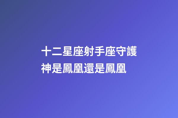 十二星座射手座守護神是鳳凰還是鳳凰-第1張-星座運勢-玄機派