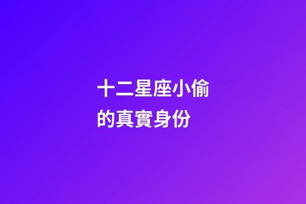 十二星座小偷的真實身份-第1張-星座運勢-玄機派