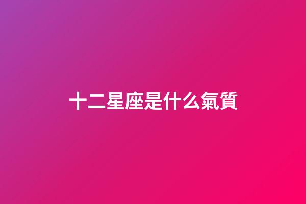 十二星座是什么氣質-第1張-星座運勢-玄機派