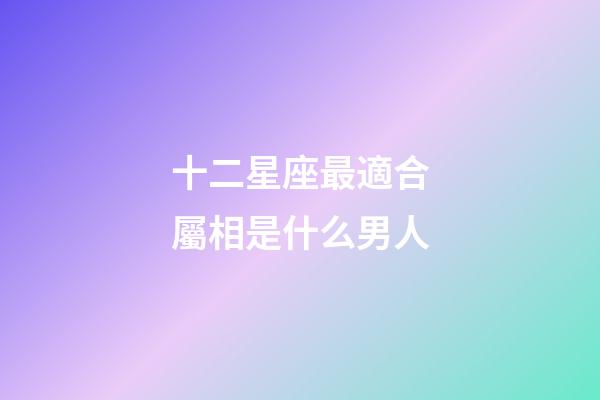 十二星座最適合屬相是什么男人-第1張-星座運勢-玄機派