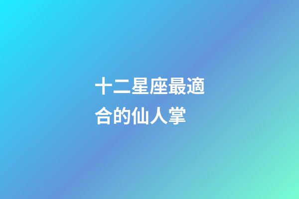 十二星座最適合的仙人掌-第1張-星座運(yùn)勢(shì)-玄機(jī)派