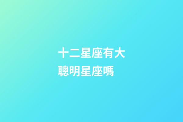 十二星座有大聰明星座嗎-第1張-星座運(yùn)勢(shì)-玄機(jī)派