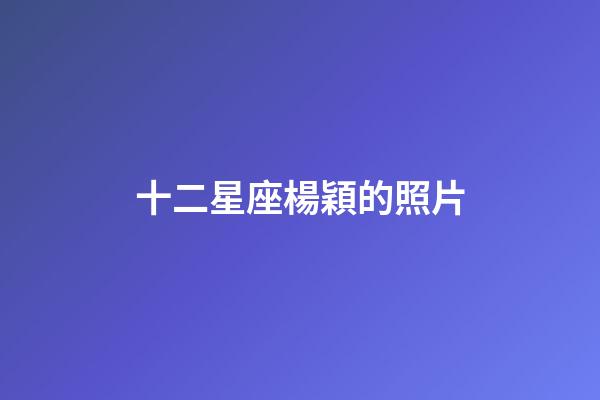 十二星座楊穎的照片