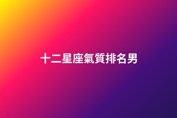 十二星座氣質排名男-第1張-星座運勢-玄機派