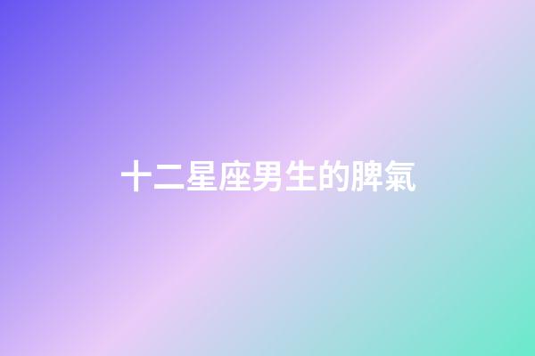 十二星座男生的脾氣-第1張-星座運勢-玄機派