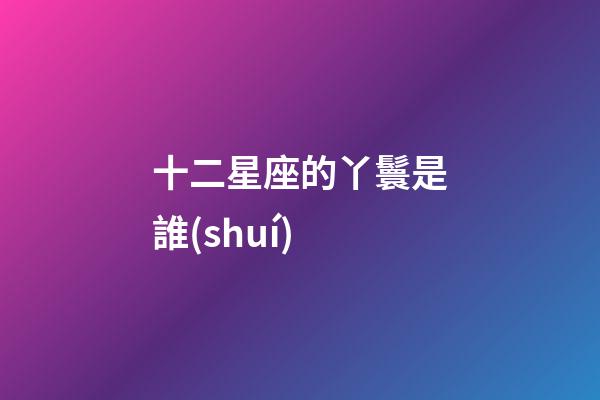 十二星座的丫鬟是誰(shuí)