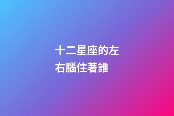 十二星座的左右腦住著誰