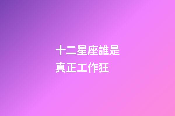 十二星座誰是真正工作狂-第1張-星座運(yùn)勢-玄機(jī)派