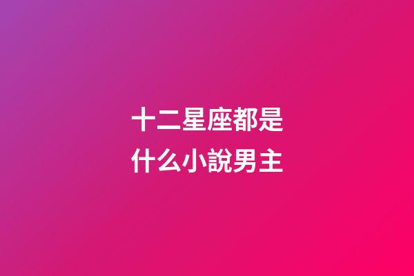 十二星座都是什么小說男主-第1張-星座運(yùn)勢(shì)-玄機(jī)派