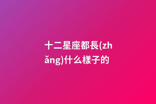 十二星座都長(zhǎng)什么樣子的-第1張-星座運(yùn)勢(shì)-玄機(jī)派