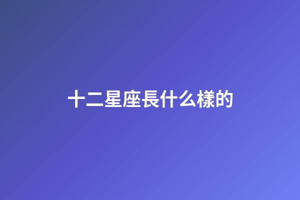 十二星座長什么樣的-第1張-星座運勢-玄機派