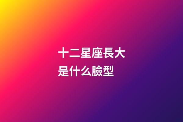 十二星座長大是什么臉型-第1張-星座運勢-玄機派