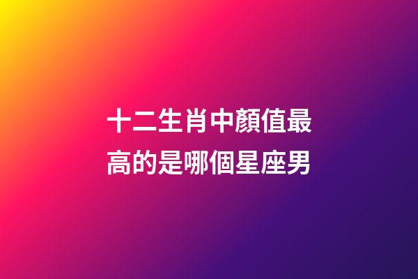 十二生肖中顏值最高的是哪個星座男-第1張-星座運勢-玄機派