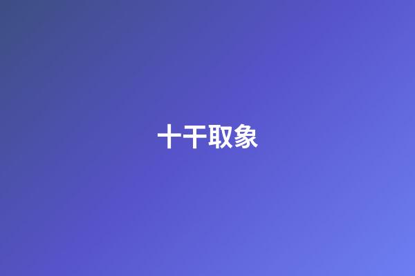 十干取象