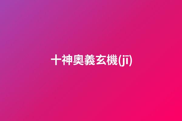 十神奧義玄機(jī)