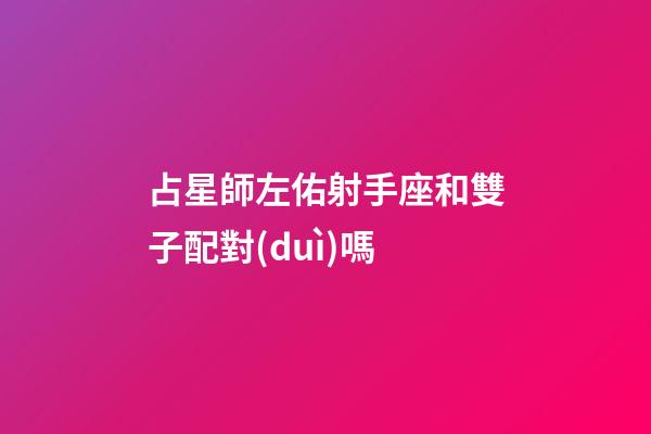 占星師左佑射手座和雙子配對(duì)嗎-第1張-星座運(yùn)勢(shì)-玄機(jī)派