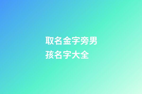 取名金字旁男孩名字大全(金字旁起名男孩)-第1張-男孩起名-玄機派